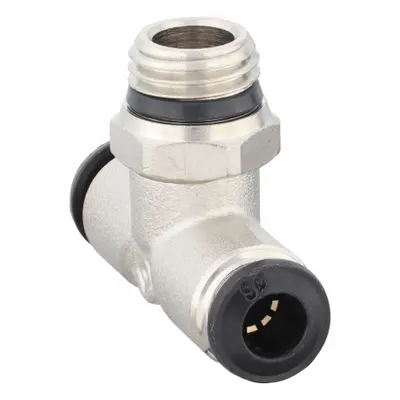 AIGNEP USA Nickel-Plated Brass Tube Tee Fitting - Nickel-Plated Brass Tube Fittings