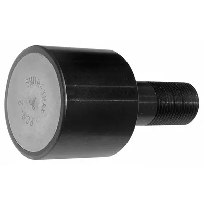 SMITH BEARING Track Roller: 26 mm Roller Dia, Flat, 20 mm Roller Wd, M10-1 Thread - Flat Stud Track Rollers