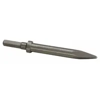 WESTWARD Moil Point Chisel: 0.58 in Shank Size, Hex, Oval, 9 in Overall Lg