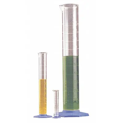 NALGENE Graduated Cylinder: Polymethylpentene, 50 mL, 1.7 fl oz - Plastic Graduated Cylinders