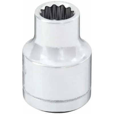 WESTWARD Socket: Metric, 3/8 in Drive Size, 7 mm Socket Size, 12-Point, Std, Chrome - 3/8" Drive Hand Sockets