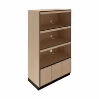Microwave Cabinet: Microwave Cabinet, Leveling Glides, Beigewood, 47 in Overall Wd, 80 in Overall Ht (MPN 82103-003-001)