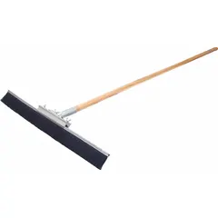 Push-type asphalt sealing brush with straight design. Features synthetic plastic bristles, a wood handle, and a wood frame. Bristle width is 36 inches. Used for applying sealcoat on asphalt surfaces such as driveways and parking lots.