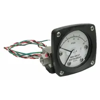 MIDWEST INSTRUMENT Differential Pressure Gauge & Switch: Back, 1/4 in NPT Female, 120, 2 1/2 in Dial (MPN 120SA-00-O-AA-20P)