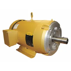 Totally enclosed fan-cooled (TEFC) 3-phase AC motor with C-face mounting. Rated 7 1/2 hp, 1200 RPM at 60 Hz, 230/460V AC, 19/9.5 A full load current. Suitable for industrial applications such as pumps, fans, conveyors, and compressors where protection against dust and moisture is required.