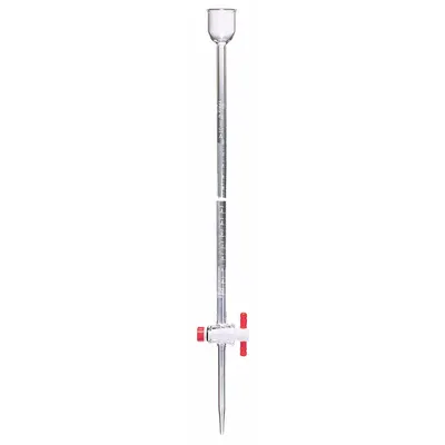 KIMBLE Straight Bore Buret: 5 mL, A, 790 mm, ±0.01 mL, 0.01 mL Inc - Class A Glass Burets
