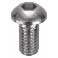 Socket Head Cap Screw: M6x1.00 Thread Size, 12 mm Lg, Button, NL-19, Stainless Steel, 18-8, 50 PK (MPN FBMBHSCAPS61012P50)
