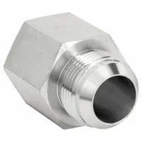 Hydraulic Hose Adapter: 1 in x 3/4 in Fitting Size, Female x Male, NPTF x JIC, Rigid, Straight (MPN 2022-16-12S)