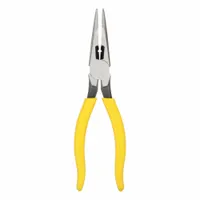 Needle Nose Plier: 1 1/4 in Max Jaw Opening, 8 1/2 in Overall Lg, 2 3/8 in Jaw Lg, 1/8 in Tip Wd (MPN D203-8N)