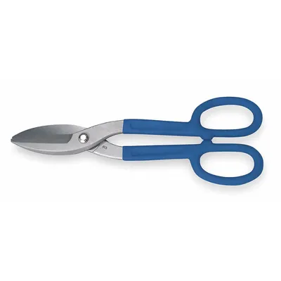 WESTWARD Tinners Snip: Straight, 12 in Overall Lg, 2 1/2 in Cutting Lg, Steel, Plastic - Tinner Snips
