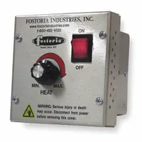 FOSTORIA Variable Heat Control Knob: 3,200 W Output, 15.4 A, Fits Up to 3200 W kW, 208/240V AC (MPN VHC-32)