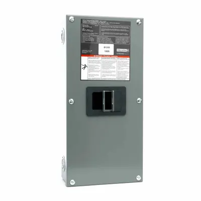 SQUARE D Circuit Breaker Enclosure: 3 Spaces, 125 A Amps, Surface Mounting - B-Frame Square D Circuit Breaker Enclosures