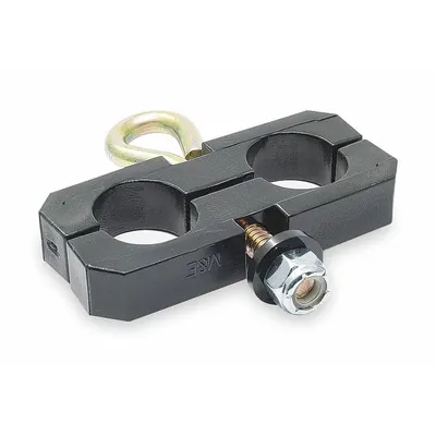 TRAMEC SLOAN Support Clamp: Support Clamp, Rubber/Steel, Eye Bolt, Air Brake Hose - Air Brake Hose Holder & Cable Separators