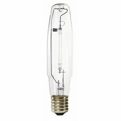 This High Pressure Sodium lamp operates at 200.8 W with a color temperature of 2100K. It features an ED18 shape and a Mogul Screw (E39) base. Suitable for area lighting applications such as parking lots and street lighting.