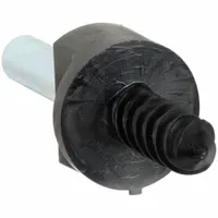 This threaded wheel arbor is designed for use with a 3/16 in wheel arbor and accommodates wheels up to 1 in thick. It enables secure mounting of compatible unitized wheels onto power tools for industrial finishing, deburring, and surface conditioning applications