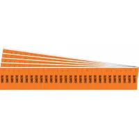 Pipe Marker: Caustic, Orange, Black, Fits 3/4 in and Smaller Pipe O.D., 28 Pipe Markers, 5 PK (MPN 108728-PK)