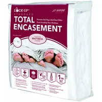 LOCKUP Mattress/Box Spring Protector: King, 80 in Overall Lg, 76 in Overall Wd, White, 3 mm Thick (MPN 83KGENC)