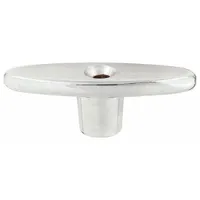 CHICAGO FAUCETS Handle: Tee, Chrome, 3/4 in Overall Ht, 2 1/4 in Overall Lg, Screw (MPN 293-006JKRCF)