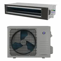 FRIEDRICH Mini-Split Air Handler/Condenser: 4,300 BtuH to 14,500 BtuH, 450 sq ft – 550 sq ft (MPN FPHD123D)