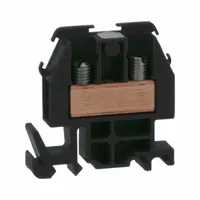 SQUARE D Terminal Block: DIN Rail Mounting Type, Box Lug Wire Termination, 2 Wire Terminals, 60 A (MPN 9080GRB6)