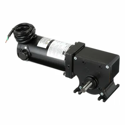 Dayton Gearmotor: Right Angle, 12V DC, TENV, 20 RPM, 280 in-lb Max Torque, 82:1 - Right Angle DC Gearmotors
