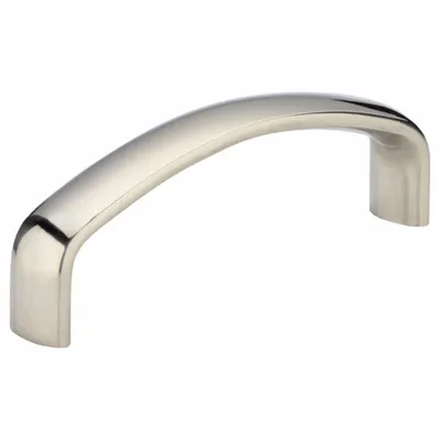 SUGATSUNE Pull Handle: Threaded Holes, Stainless Steel, Silver, #8-32 Screw Size - Standard Pull Handles