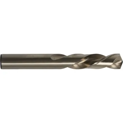 CLE-LINE Mechanics Length Drill Bit: 19/64", 135° Split Point, Straw/Bronze Cobalt - Left-Hand Cobalt Mechanics-Length Drill Bits