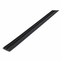 LORIENT Fire and Smoke Seal: Bulb, Self-Adhesive Mounting, Std, Elastomeric/Graphite/PVC, Charcoal (MPN ES982C-100)