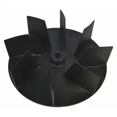 This impeller is a replacement part for Dayton wood dust collectors. It is designed to maintain airflow and suction performance in dust collection systems used with woodworking equipment such as saws, planers, and sanders.
