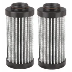 Synthetic replacement filter element for handheld filtration units. Designed for use in Parker filtration systems to remove contaminants from hydraulic fluids. Maximum flow rate of 4 gpm. Model GT410C1.