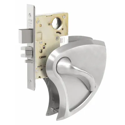 CORBIN RUSSWIN ML2020 x BHSS x 630C RHR Privacy Lever Lockset - Privacy Lever Locksets