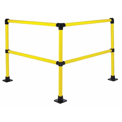 HOLLAENDER Corner Connector: 1 7/8 in Overall Dia, 42 in Overall Ht, 8 ft Overall Dp - Handrail Lengths for Corners