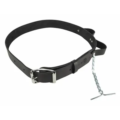 KLEIN TOOLS Modular Tool Belt: Leather, 32 in to 40 in Waist Size - Tool Belts without Pouches