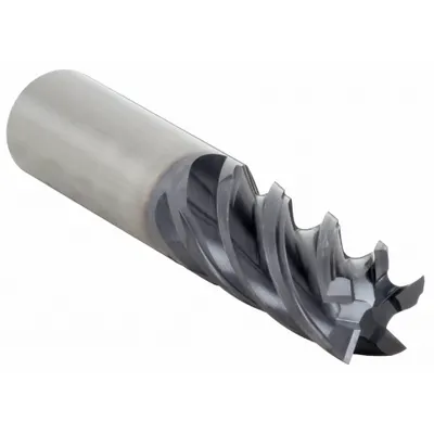 WIDIA HANITA Square End Mill: Carbide, AlTiN Coated, 5 Flute, 5/8" Mill Dia, 1-1/4" LOC - Fast-Cutting Carbide Square End Mills for Steel & Cast Iron
