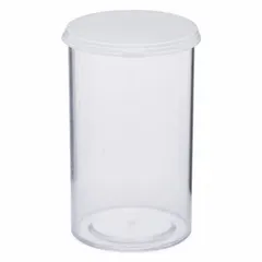 APPROVED VENDOR Vial with Cap, 92.42 mL, Polystyrene, Non-Sterile, Round Bottom, Self-Standing, External Threads, Colorless, MPN VIAL-25C-10