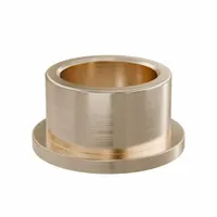 Flanged Sleeve Bearing: Bronze, SAE 841, 20 mm Bore, 26 mm OD, 16 mm Lg, -35°F to 300°F, 5 PK (MPN FFM2026-16B)