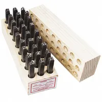 YOUNG BROS. STAMP WORKS Hand Stamp Kit: A thru Z/A thru Z, Period/Period (.), 3/16 in Character Ht (MPN 05271)