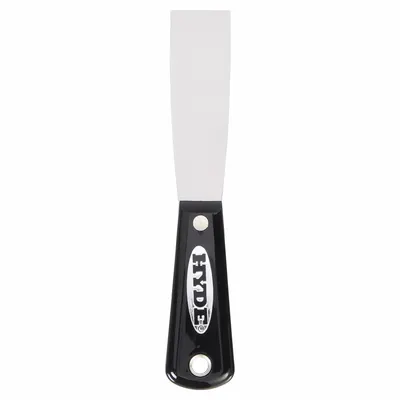 HYDE Putty Knife, Carbon Steel Straight Blade, Nylon Handle, Full Tang - Standard Spreading Tools
