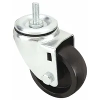 APPROVED VENDOR Stem Caster: Swivel, 3 in Wheel Dia., 1 in Wheel Wd, Polyolefin, 1 1/2 in Stem Lg
