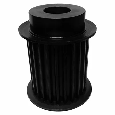 OEM Timing Pulley: Modified Curvilinear - GT Section Plain-Bore Timing Pulleys with Hub