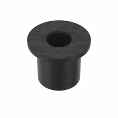 Rubber well nut with coarse 5/16"-18 thread for creating vibration-dampening, leak-resistant seals in mounting applications. Plain finish, 5/8" insert diameter, 23/32" overall length. Sold in a 5-pack. Suitable for fastening panels, brackets, or equipment where insulated, watertight connections are needed.