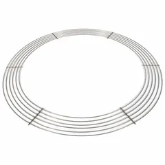 This bird screen kit is constructed from 304 stainless steel with a mill finish. Designed for upblast exhaust fans, it helps prevent birds and debris from entering the ventilation system while maintaining airflow. Compatible with CUBE 180-200 fan models.