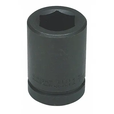 WRIGHT TOOL Impact Socket: 1 in Drive Size, SAE, 1 in Socket Size, 6-Point, Deep - 1" Drive Impact Sockets