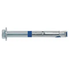 This DEWALT sleeve anchor features a stainless steel hex head and is designed for removable fastening into concrete or masonry. With a 3/8-inch diameter and 5/16"-18 thread size, it is supplied in a 50-pack. Suitable for securing fixtures, equipment, or structural elements in industrial, commercial, and outdoor settings.