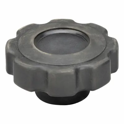 INNOVATIVE COMPONENTS Hand Knob: 8 Point, Plastic w/ Steel Thread, 5/16"-18 Thread - 8-Arm Knobs with Threaded Hole