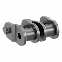TSUBAKI Offset Link: For Std Roller Chains, 50, Double Strand, 5/8 in Pitch, Steel, 5 PK (MPN 50-2 OFFSET LINK)