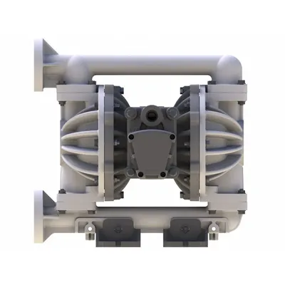 VERSAMATIC Air Operated Double Diaphragm Pump: Polypropylene Body, 1 in, Flange Connection - Polypropylene Housing AODD Pumps