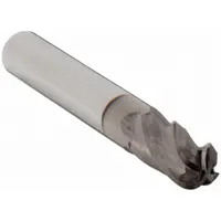 This general purpose carbide ball end mill features a TiCN coating and 4 flutes. With a 15/64" mill diameter, 7/16" length of cut, and 2" overall length, it is suited for contouring, slotting, and profiling operations in ferrous and non-ferrous materials