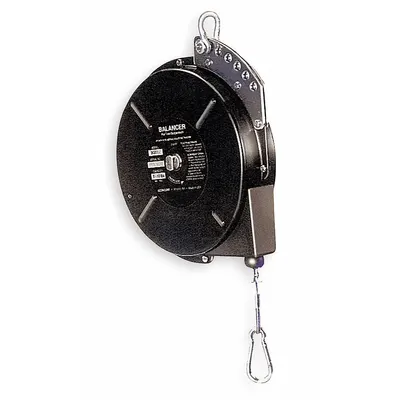 HUBBELL Tool Balancer: Ratchet Locking, 27 lb Max. Tool Wt, 8 ft Cable Lg, Steel - General Purpose Tool Balancers