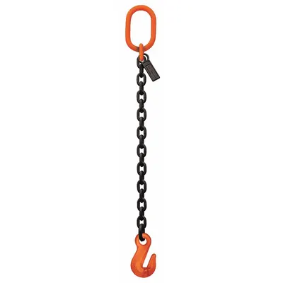 STREN-FLEX Chain Sling: 1/2 in Chain Trade Size, 100 Chain Grade, Grab Hook, Alloy Steel - Grade-100 Single-Leg Chain Slings